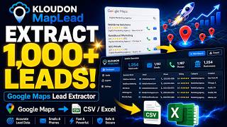 Kloudon MapLead Google Maps Lead Extractor | Extract Unlimited Business Leads in One Click