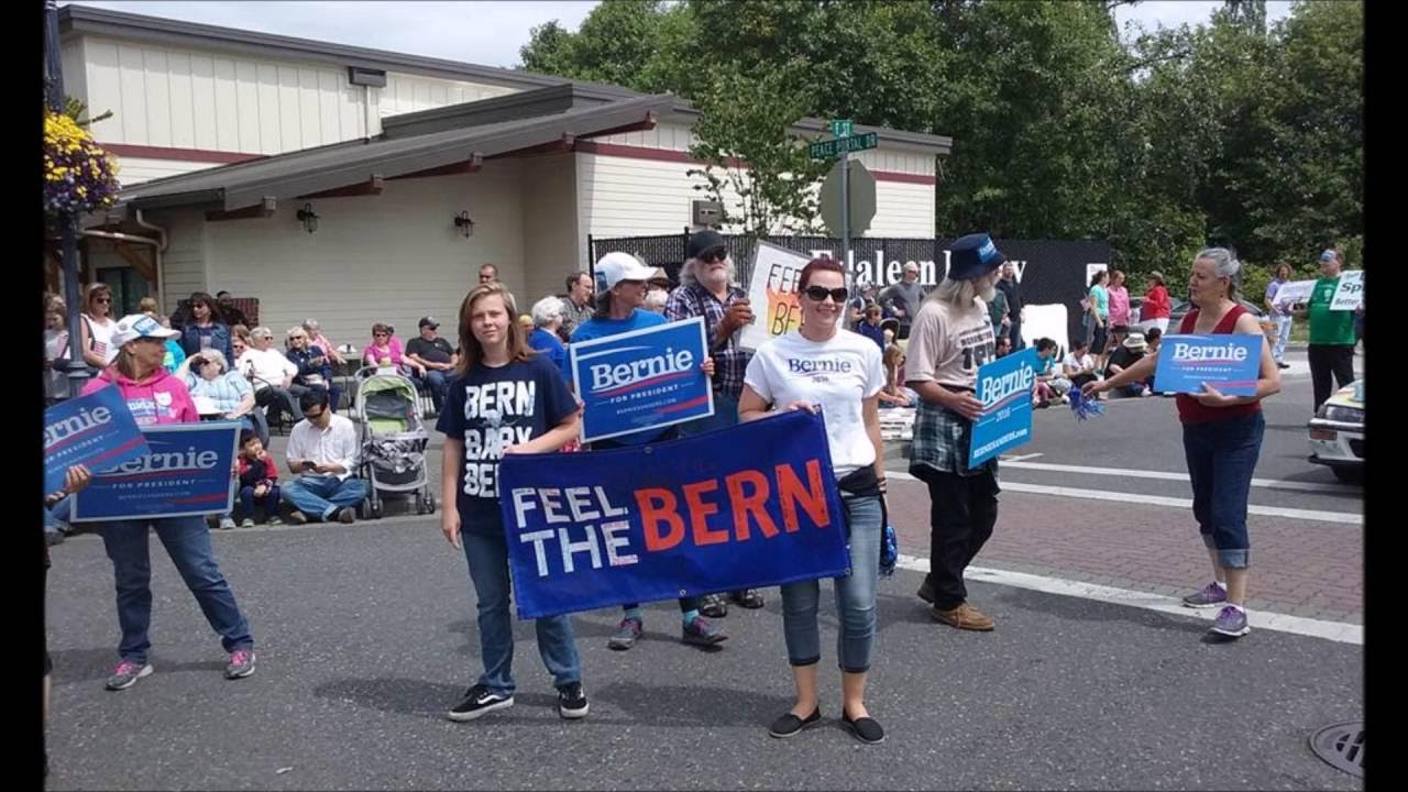 Blaine parade with Bernie mobile YouTube