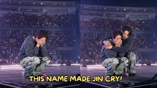 Jin immediately bowed his head and cried… Whose name did ARMY shout?