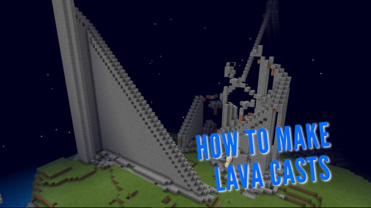 How to Make lava Casts in Minecraft! YouTube