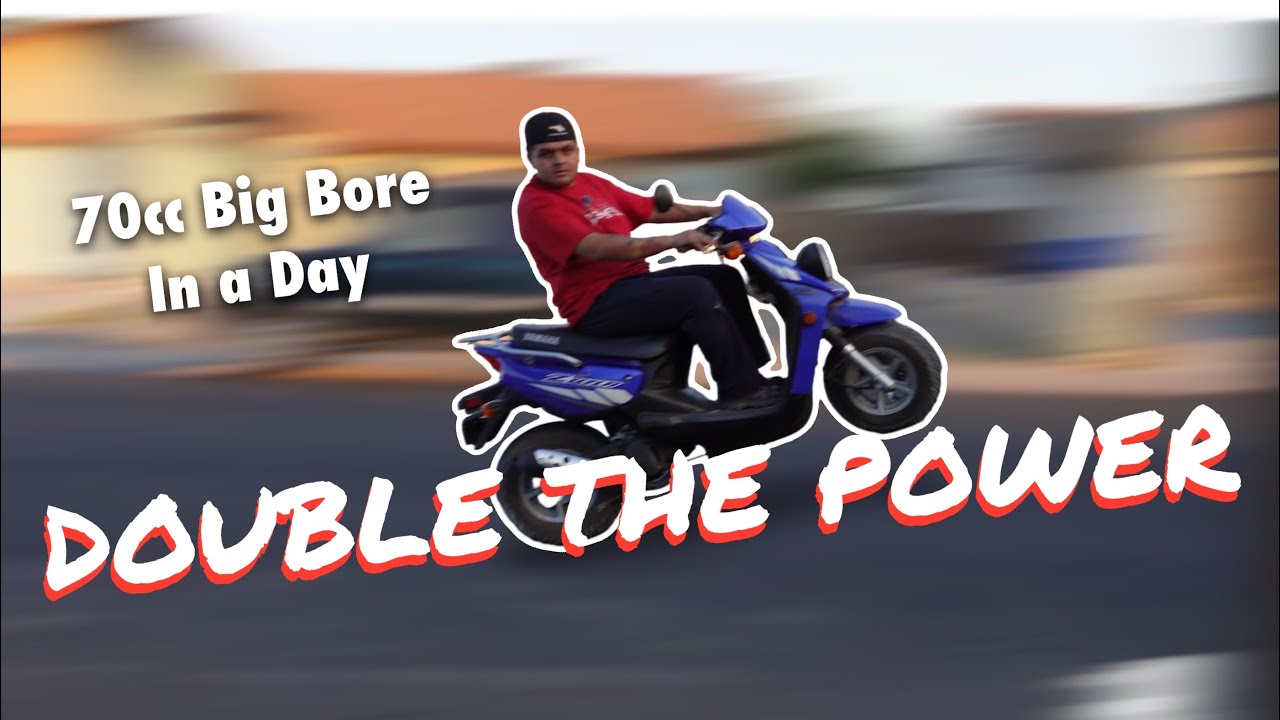 70cc kit Install on My Scooter in 1 Day | Bugeye Zuma Big Bore Kit Install and First Ride