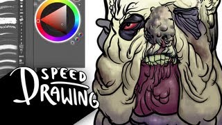 Speed Drawing: Jowly Zombie screenshot 2