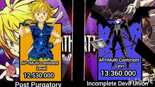 Asta vs meliodas power levels/Asta power levels/Meliodas power levels/black clover power levels #7ds