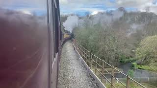 34092 City of Wells departs Summerseat, and into Brooksbottom Tunnel