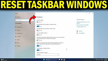 How To Reset Windows 10 Taskbar Restore Taskbar to Default Settings
