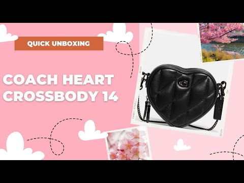 Coach Heart Crossbody with Quilting Unboxing