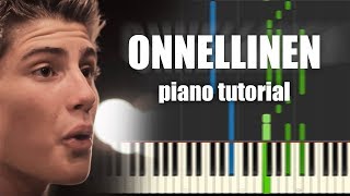 Video thumbnail of "Robin - Onnellinen | PIANO TUTORIAL"