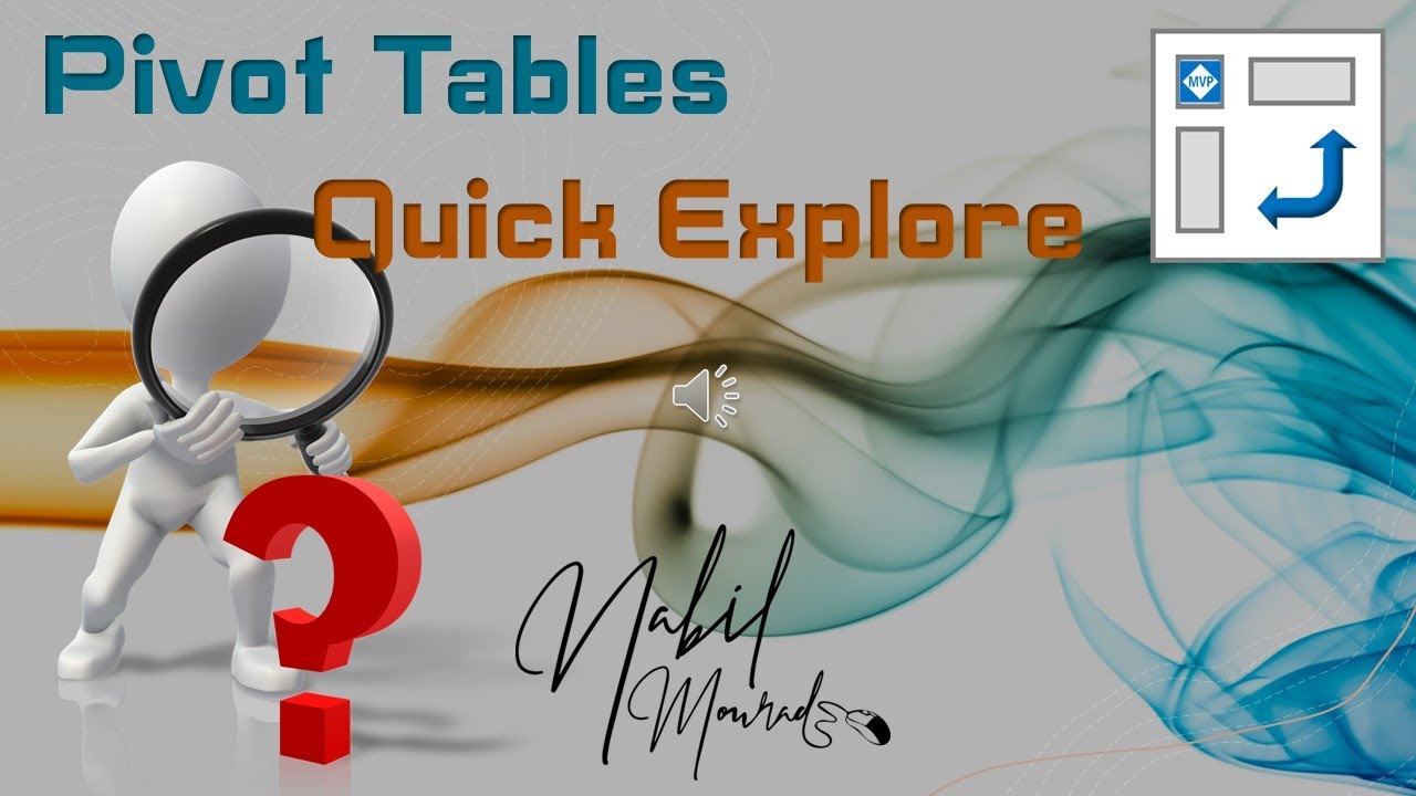 Pivot Explore The Quick Explore Tool in Pivot Tables - YouTube