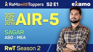 RwT S2E1 - Sagar AIR 5  SSC CGL 2019 Full Interview || RaMo with Toppers || Examo