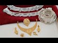 New gold  silver bridal jewellery collection design 2024 with weight  price  ornamentss28