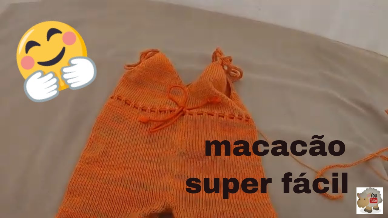 Como fazer um macacão infantil de tricô à máquina