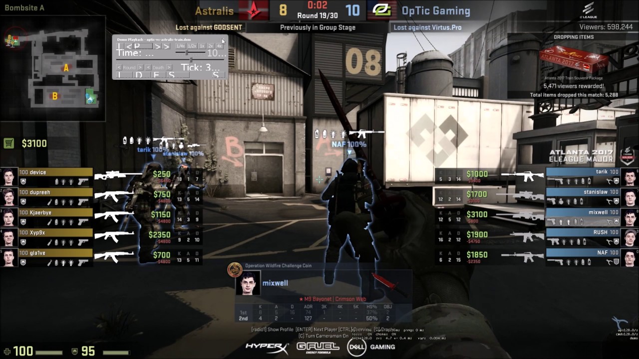 CS:GO: Optic Gaming Vs. Astralis CT Rifle Round - YouTube