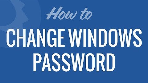 Change Windows Password