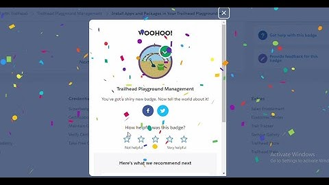 Trailhead Playground Management | Install Apps and Packages in Your Trailhead Playground |