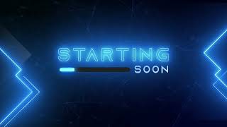 Blue Neon Loading Bar 1 Minute Timer 💠 FREE Stream Staring Soon Screen