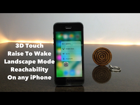 Get 3D Touch/Raise To Wake/Landscape Mode/Reachability (iOS 10 Cydia Tweaks)