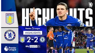 Aston Villa 2-2 Chelsea | BLUES fight back and denied ! | HIGHLIGHTS |port channel#sky sport news