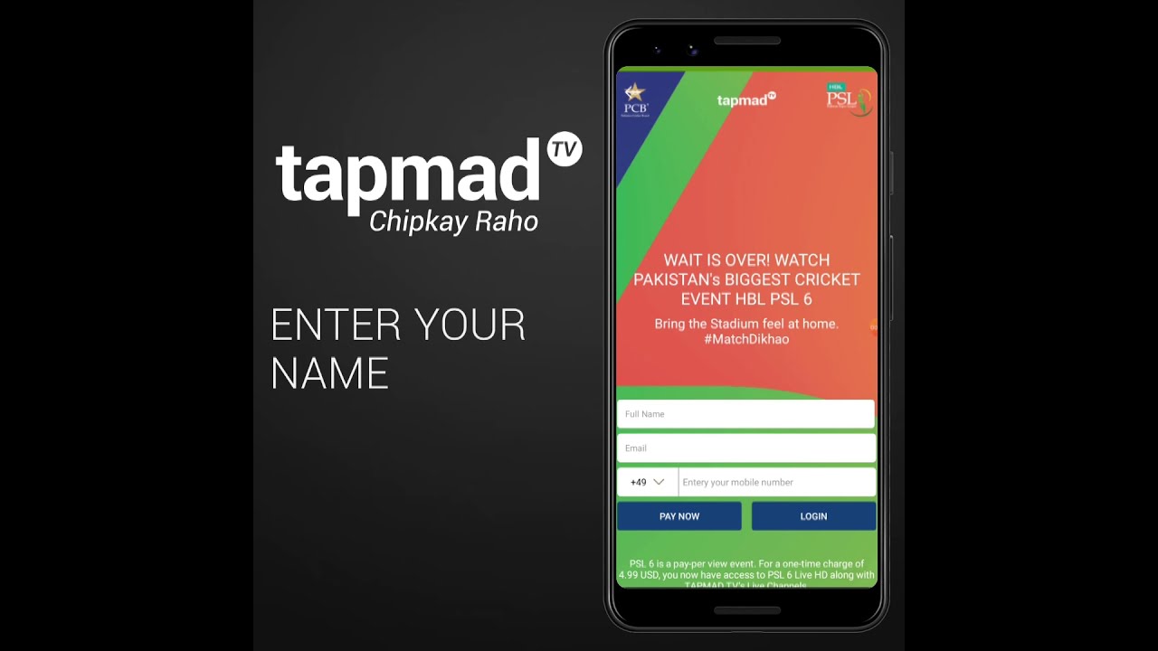 Tapmad TV Subscription for International Users TapmadTV