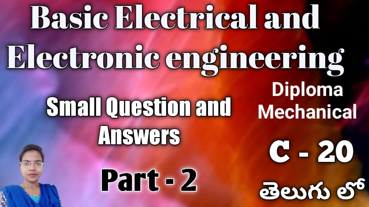 Basic Electrical and  Electronic Engineering small Question and answers C-20 ll #beeec20 mechanical