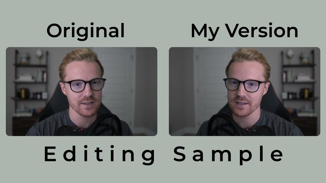 Original vs My version | Editing Sample | Dr. Matt Jones