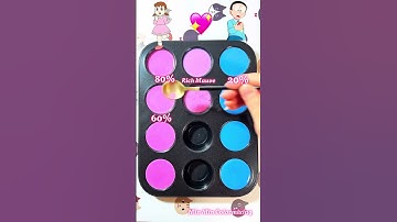 mix 2 colors xuka vs nobita #mixcoloring #satisfying #asrm #colormix #coloring #mixcolor #painting