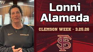 Lonni Alameda Clemson week press conference 3-25-26 | Florida State | FSU Softball