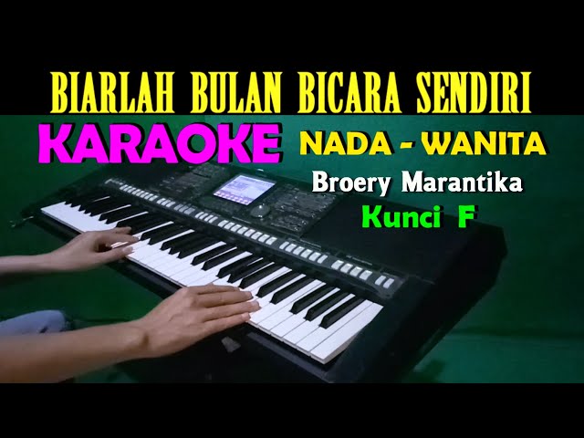 BULAN SABIT - Broery Marantika | KARAOKE Nada Wanita || F=DO class=