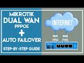 Mikrotik dual wan over 2 pppoe internet connections