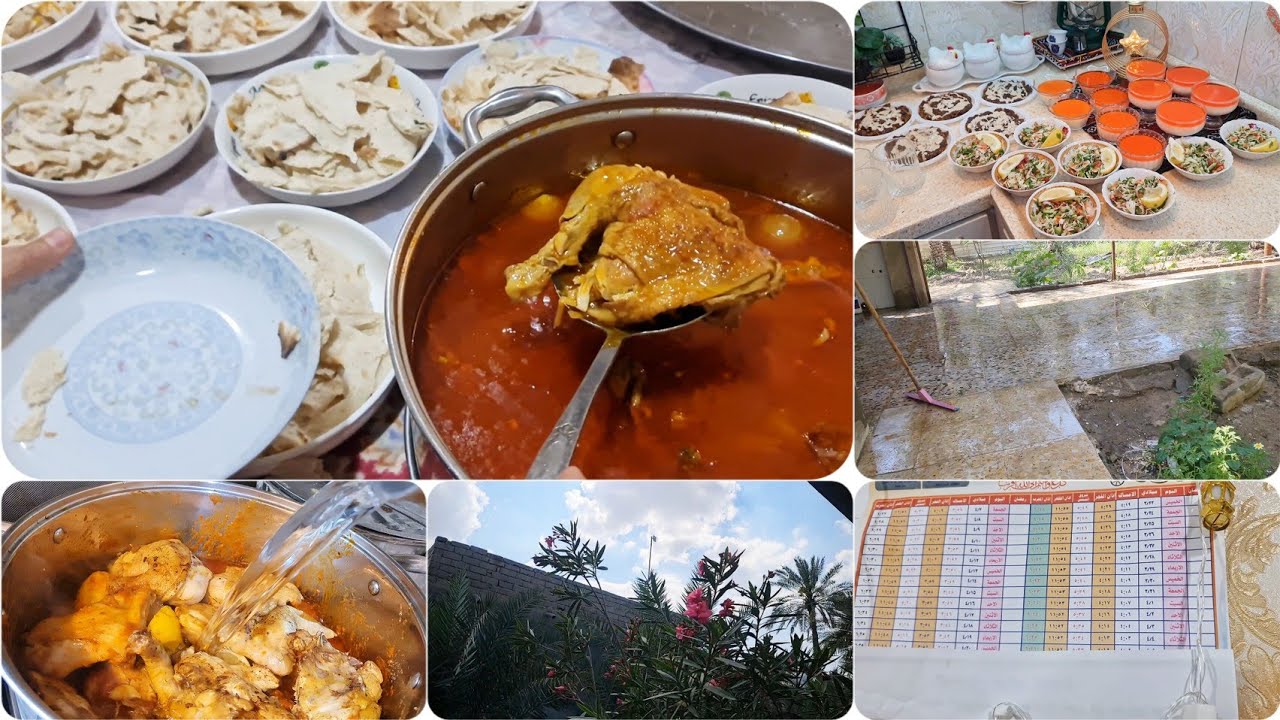 يوم السادس من رمضان 🌛خطارنه بس رياجيل 👨تشريب بطريقه خرافيه جوجه خبلت بيبيتها على نقال 😅