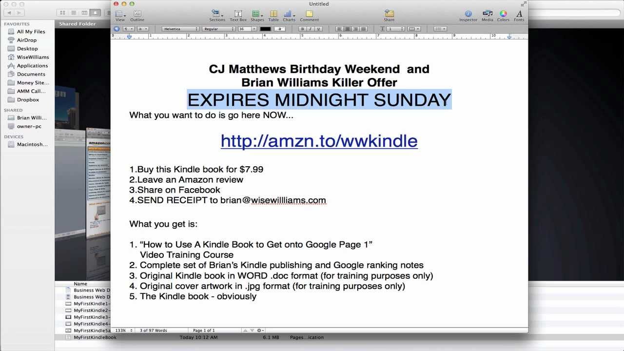Business Web Design in Las Vegas Weekend Kindle Training Offer