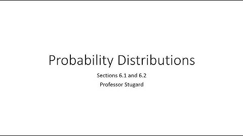 Statistics - Chapter 6