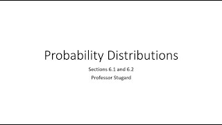 Statistics - Chapter 6