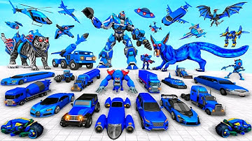 Police Tiger Robot  Car Transform Game - Android Gameplay