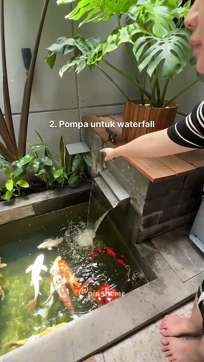 Tips for making a simple koi pond measuring 1 x 3 meters! š„° #homeliving #homedecor