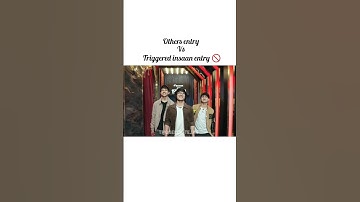 YouTuber entry 🚫 vs Nischay insaan entry ⛔,#triggeredinsaan #souravjoshivlogs #shorts #shortsfeed