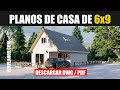 ✅ Plano de Una Casa de 2 Pisos 3 Dormitorios 2 Baños ➜ (DWG / PDF)