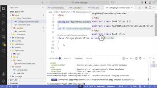 Laravel framework Basic route with controller