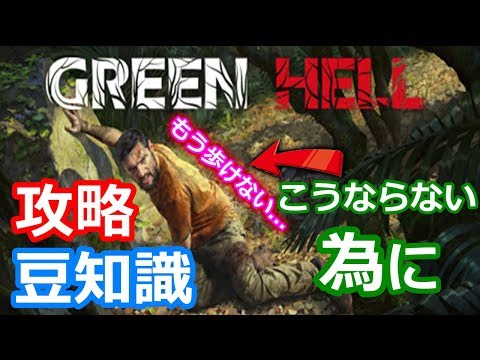 【Green Hell】初心者必見 序盤攻略+豆知識...『グリーンヘル』Steamオープンワールドサバイバルゲーム実況#1