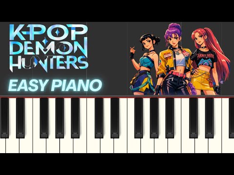HUNTRIX GOLDEN | Easy Piano Cover #shorts