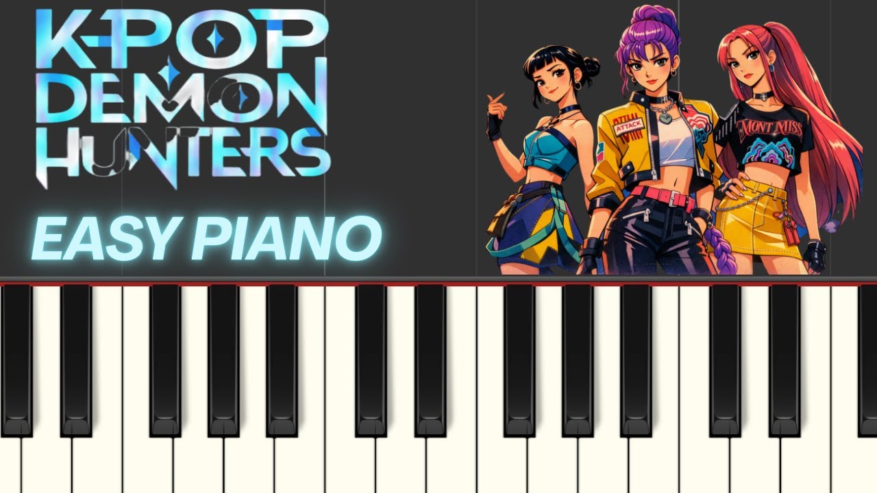 HUNTRIX GOLDEN | Easy Piano Cover 