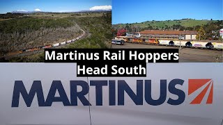 Martinus Rail Ballast Wagons Head South - Auckland to Makatote (HD) (Drone Footage)