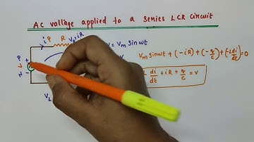 AC voltage applied to a series LCR circuit - Phasor diagram solution/Impedance diagram/Class 12 Phy