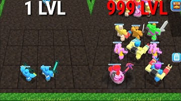 Merge Monster: Craft Runner Gameplay (Max Level)