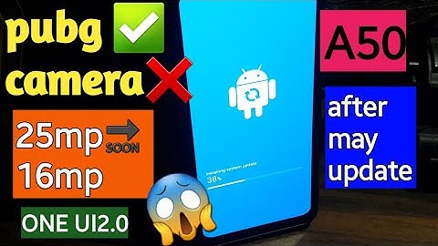 Samsung Galaxy A50 Android 10 update one UI2.0 short review camera & pubg #samsunga50android10update