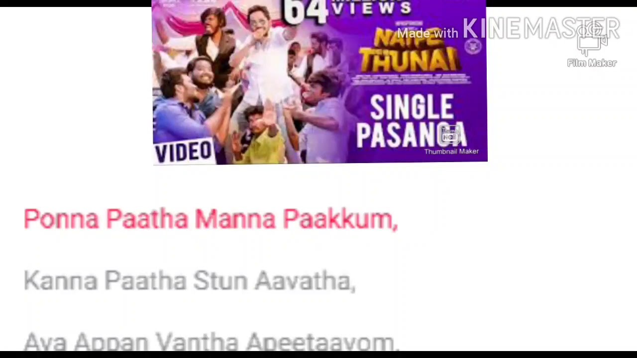 Single pasanga lyrics in english YouTube