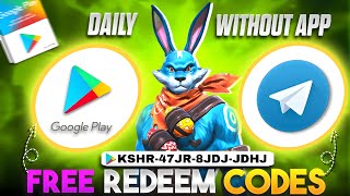 Daily Free Redeem Codes🔥🔥 By Doing Nothing 😉🤑