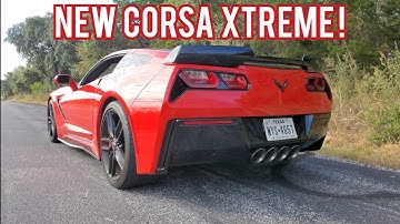 MY C7 CORVETTE GETS NEW CORSA XTREME EXHAUST! SO MUCH LOUDER! RIP HEADPHONE USERS!