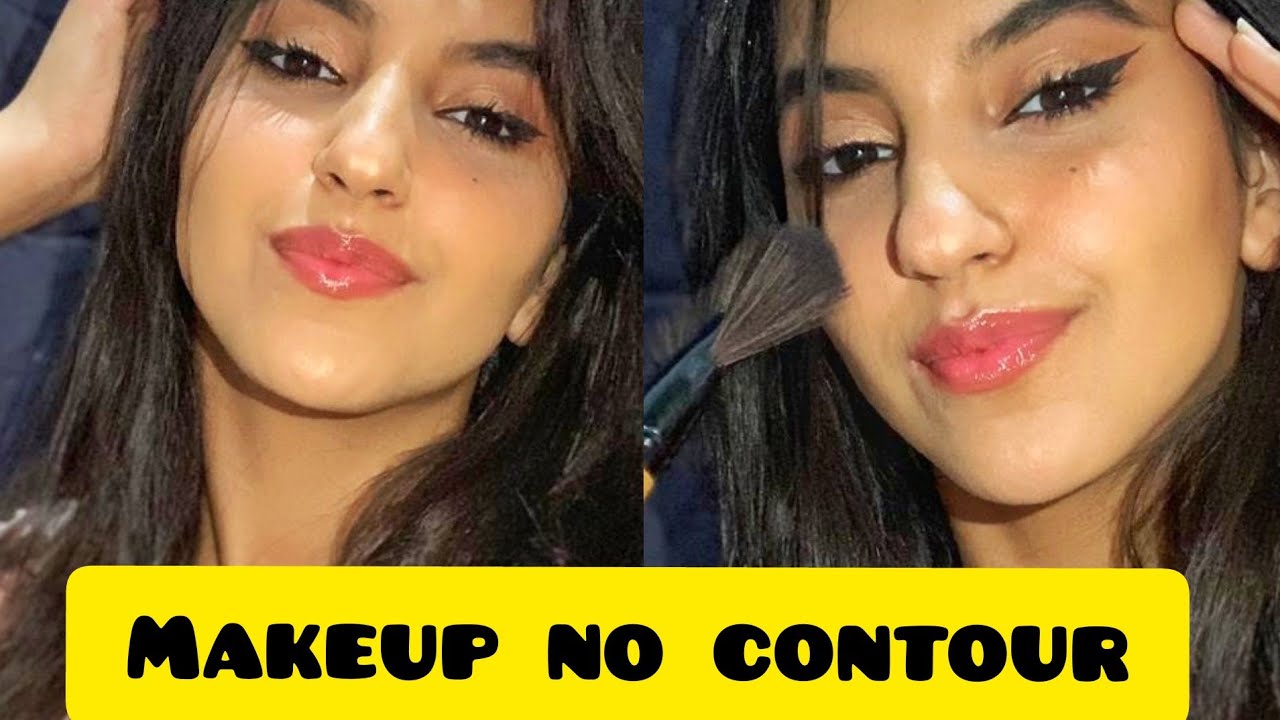 Makeup tutorial no contour by me 💔😐 مكياج بلا كونتور حل مناسب لجميع