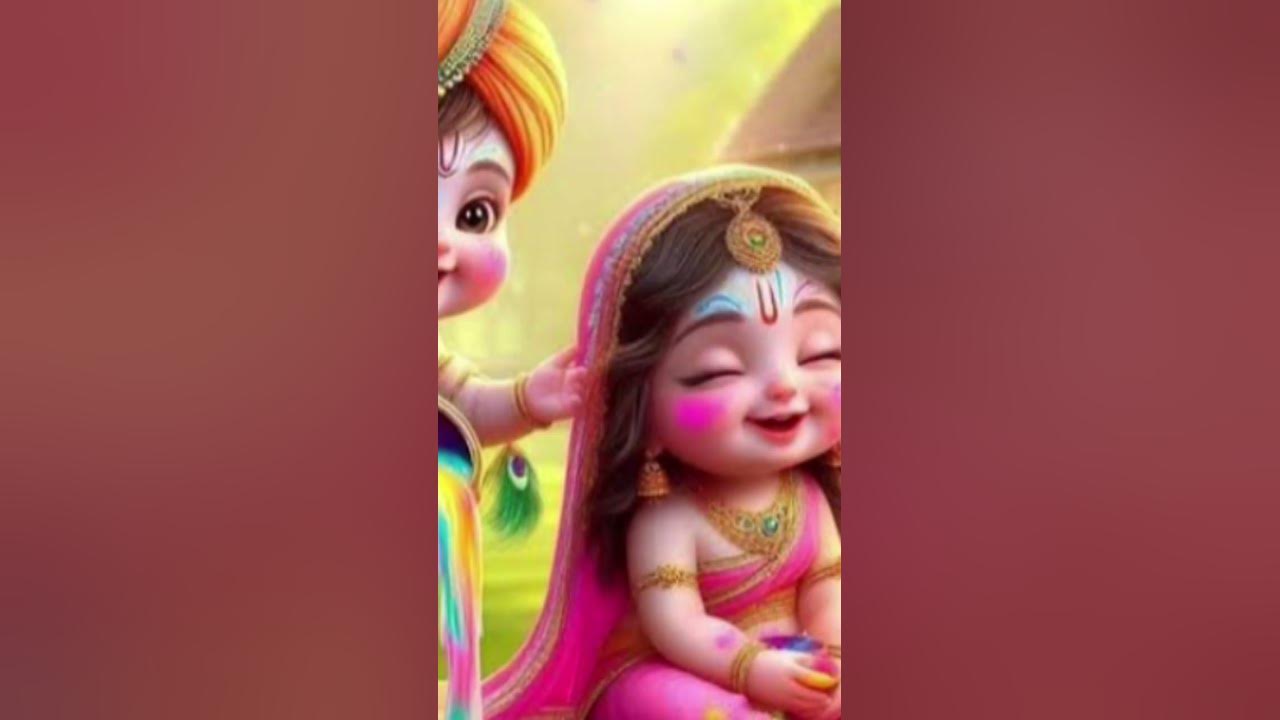 krishna playing holi images