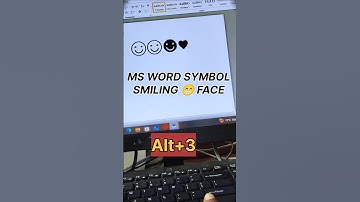 Ms word Symbol smiling face 😊 short cut Key #msword #shorts #shortcutkeys #trending #viralvideos